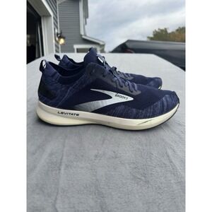 Brooks Levitate 4 Men's Size 12 Blue Running Shoes DNA AMP Knit Sneakers Gym